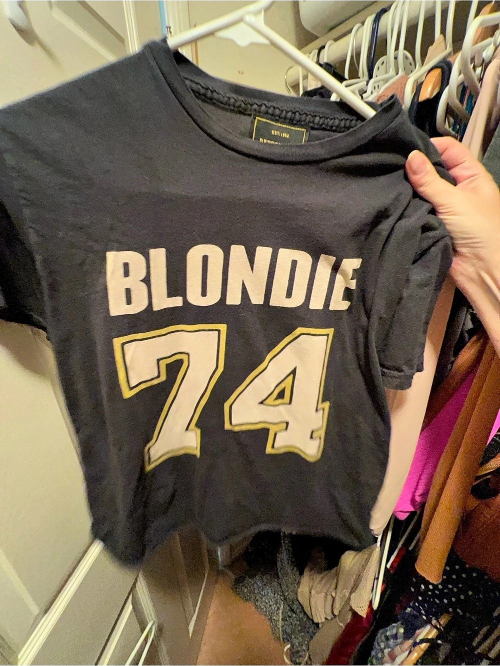 RetroBrand Blondie 74 Graphic Tee in Black